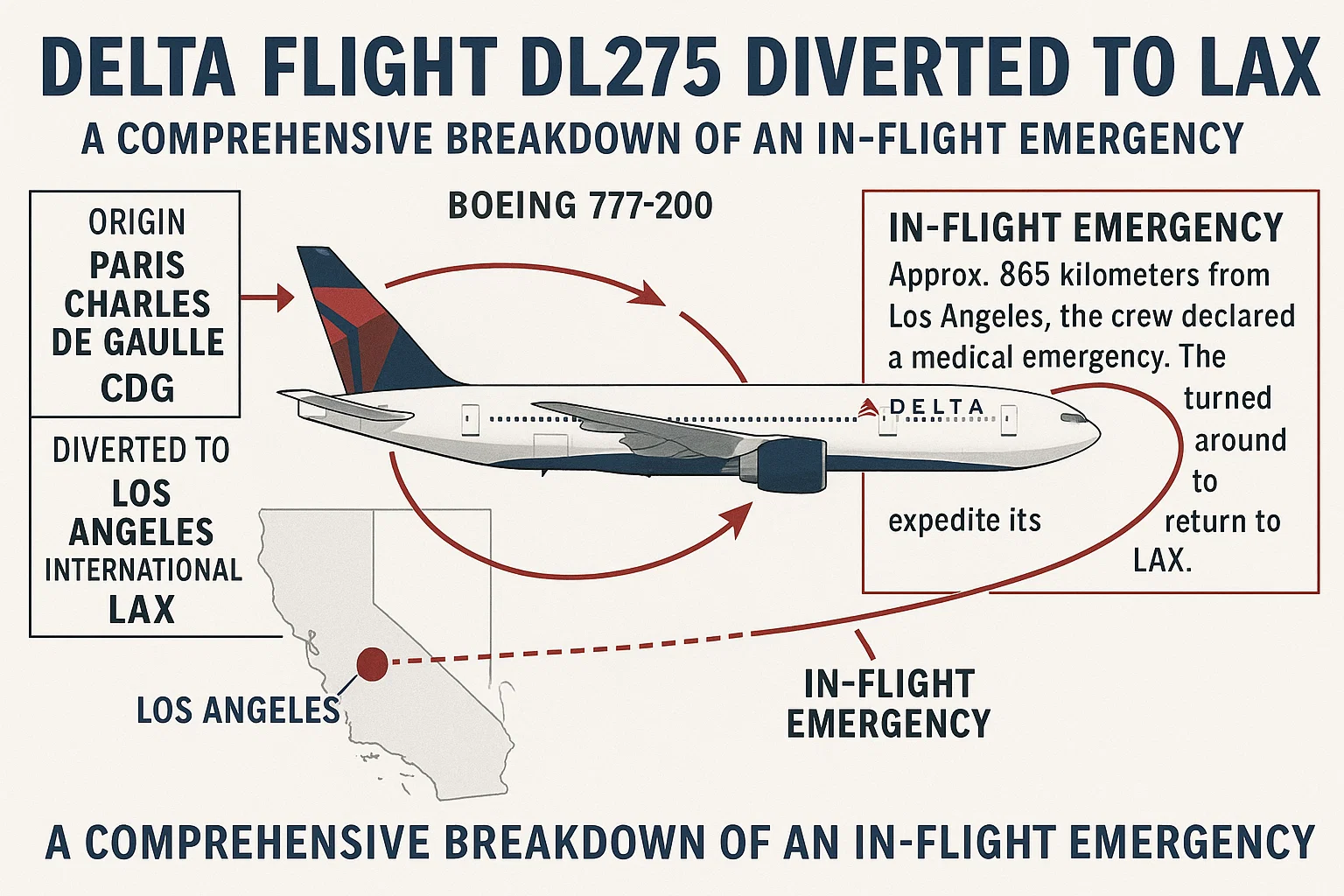 Delta Flight DL275 Diverted to LAX